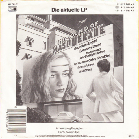 Masquerade (5) - Lay Your Head On My Shoulder (1984) [7"]
