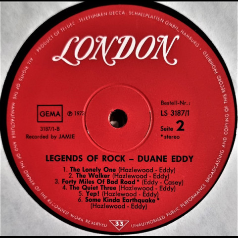 Duane Eddy - The Legends Of Rock (1973) [2LP]