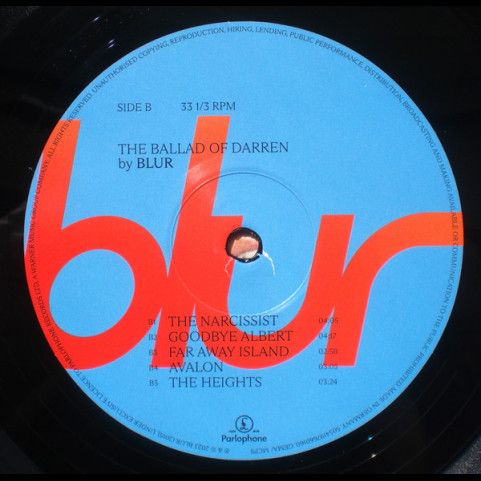 Blur - The Ballad Of Darren (2023) [1LP]