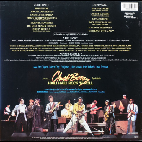 Chuck Berry - Hail! Hail! Rock 'N' Roll (Original Motion Picture Soundtrack) (1987) [1LP]