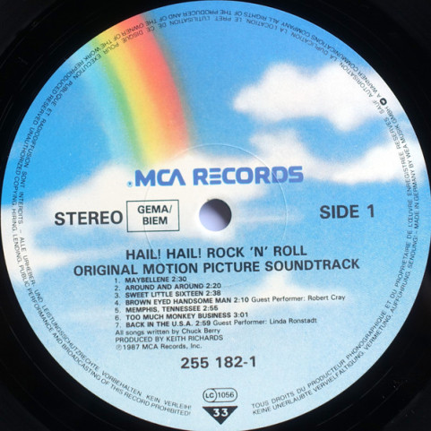 Chuck Berry - Hail! Hail! Rock 'N' Roll (Original Motion Picture Soundtrack) (1987) [1LP]
