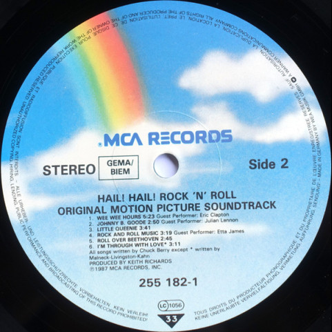 Chuck Berry - Hail! Hail! Rock 'N' Roll (Original Motion Picture Soundtrack) (1987) [1LP]