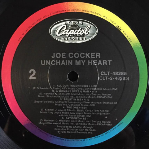 Joe Cocker - Unchain My Heart (1987) [1LP]