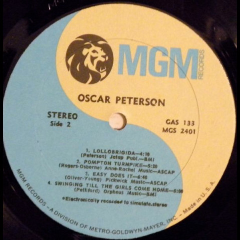 Oscar Peterson - Oscar Peterson (1970) [1LP]