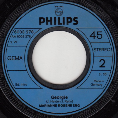 Marianne Rosenberg - Jeder Weg Hat Mal Ein Ende (1972) [7"]