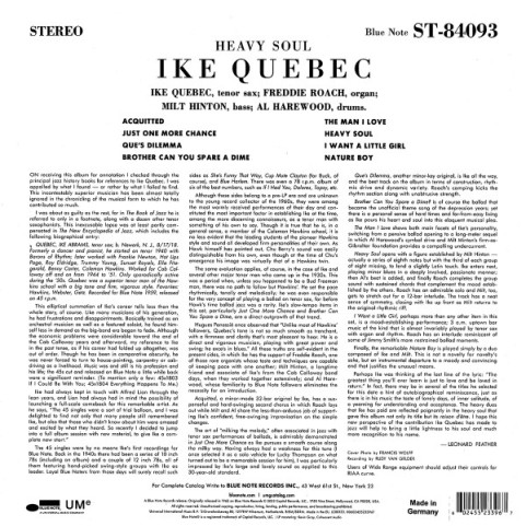 Ike Quebec - Heavy Soul (2023) [1LP] 180g