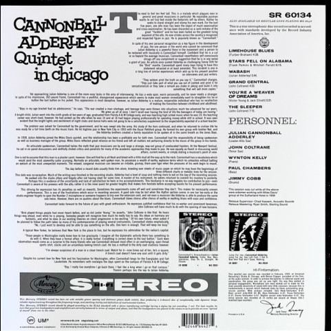 Cannonball Adderley Quintet, The - Cannonball Adderley Quintet In Chicago (2023) [1LP] 180g