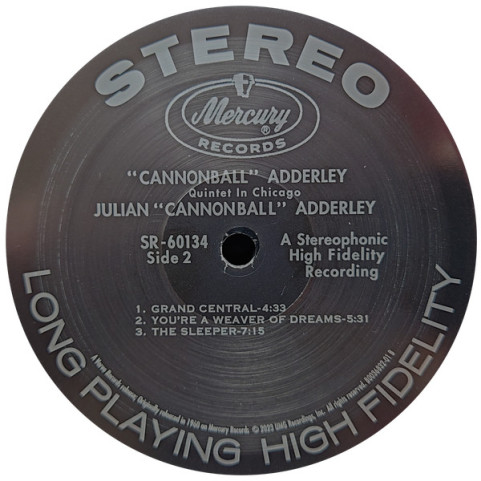 Cannonball Adderley Quintet, The - Cannonball Adderley Quintet In Chicago (2023) [1LP] 180g