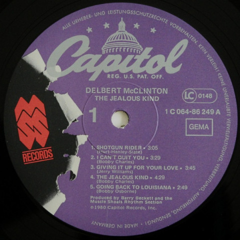 Delbert McClinton - The Jealous Kind (1980) [1LP]