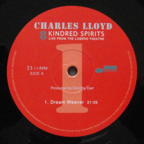 Charles Lloyd - 8: Kindred Spirits Live From The Lobero Theater (2020) [2LP]