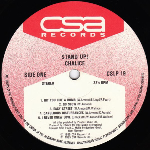 Chalice (3) - Stand Up! (1985) [1LP]