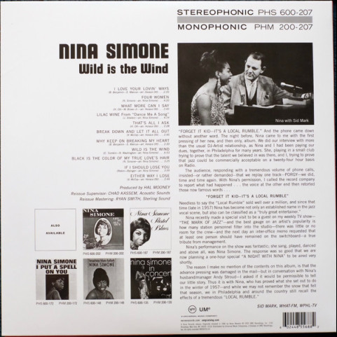 Nina Simone - Wild Is The Wind (2023) [1LP] 180g