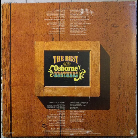 Osborne Brothers, The - The Best Of The Osborne Brothers (1975) [2LP]