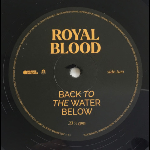 Royal Blood (6) - Back To The Water Below (2023) [1LP]