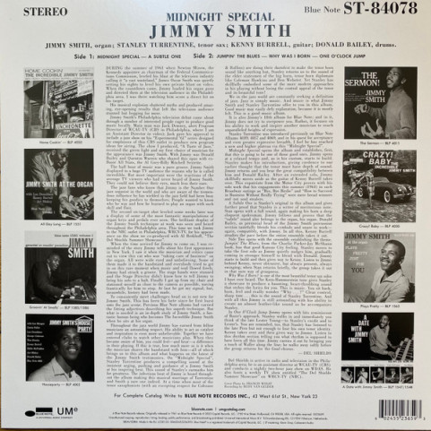 Jimmy Smith - Midnight Special (2023) [1LP] 180g