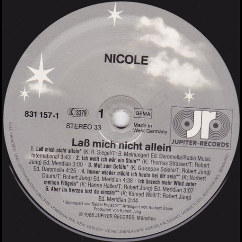 Nicole (2) - Laß Mich Nicht Allein (1986) [1LP]