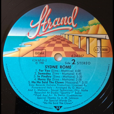 Sydne Rome - Sydne Rome (1980) [1LP]