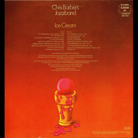 Chris Barber's Jazz Band - Ice Cream (1978) [1LP]