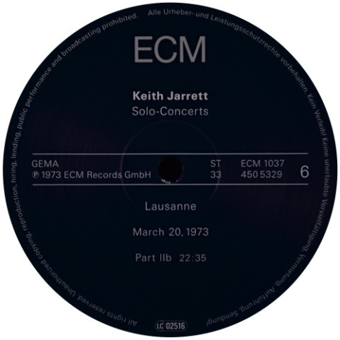 Keith Jarrett - Solo Concerts: Bremen / Lausanne (2023) [3LP]