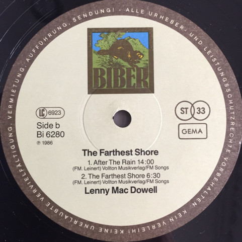 Lenny Mac Dowell - The Farthest Shore (1986) [1LP]