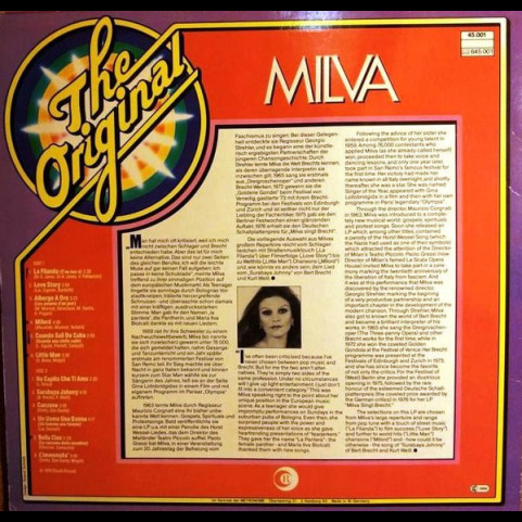 Milva - The Original Milva [1LP]