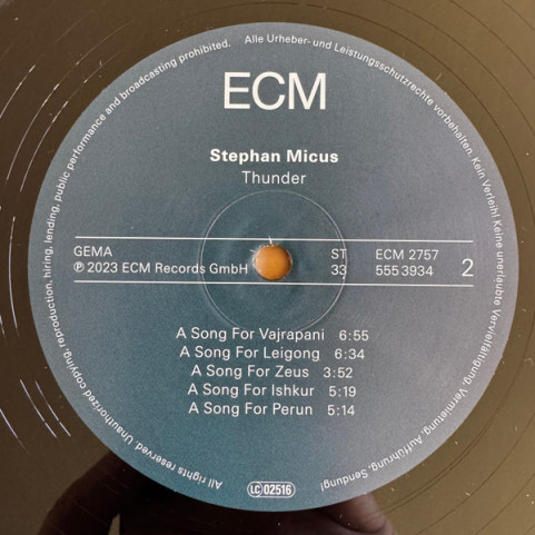 Stephan Micus - Thunder (2023) [1LP]