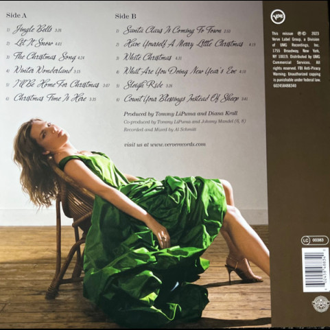 Diana Krall Featuring Clayton-Hamilton Jazz Orchestra, The - Christmas Songs (2023) [1LP]