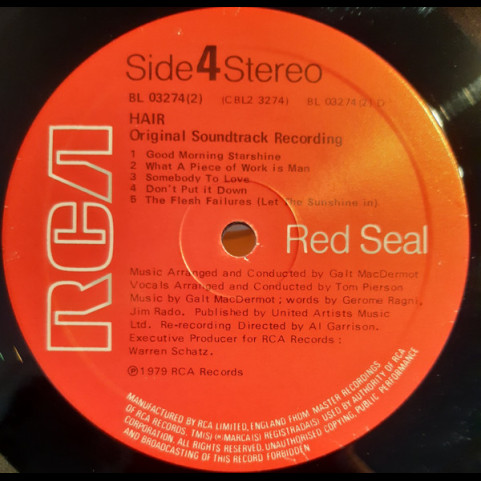 Galt MacDermot - Hair (Original Soundtrack Recording) (1979) [2LP]