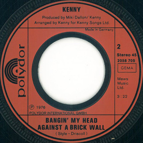 Kenny (3) - Hot Lips (1976) [7"]