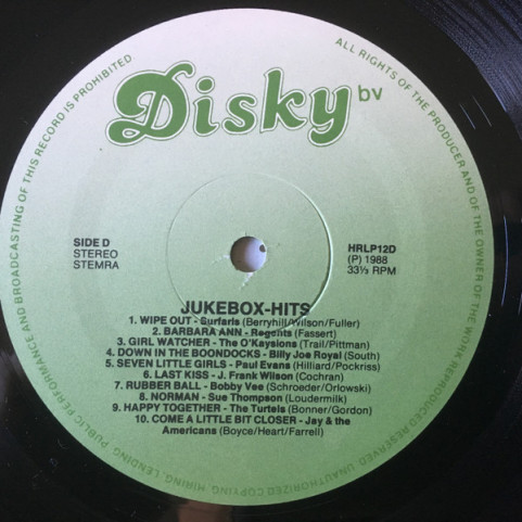 Various - Juke-Box Hits (1988) [2LP]