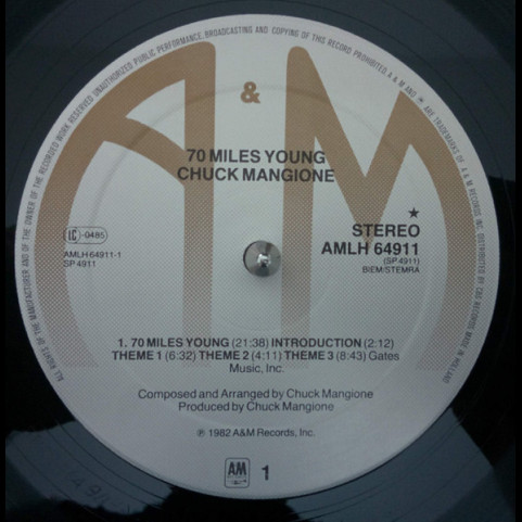 Chuck Mangione - 70 Miles Young (1982) [1LP]