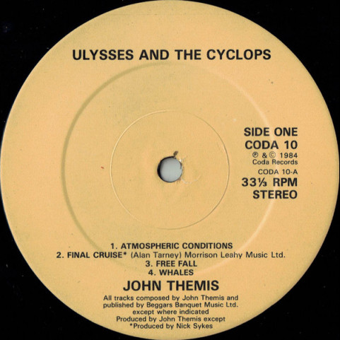 John Themis - Ulysses And The Cyclops (1984) [1LP]