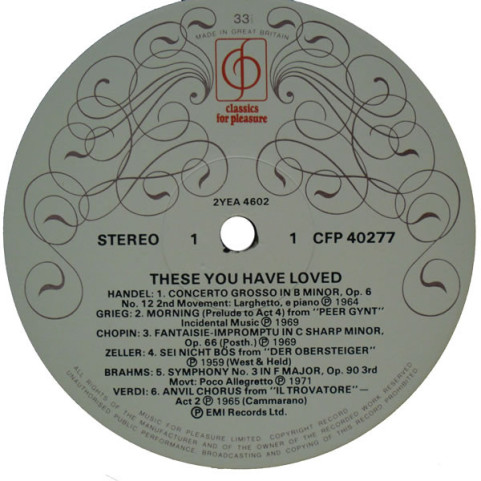 Various - Richard Baker Presents: These You Have Loved [1LP]