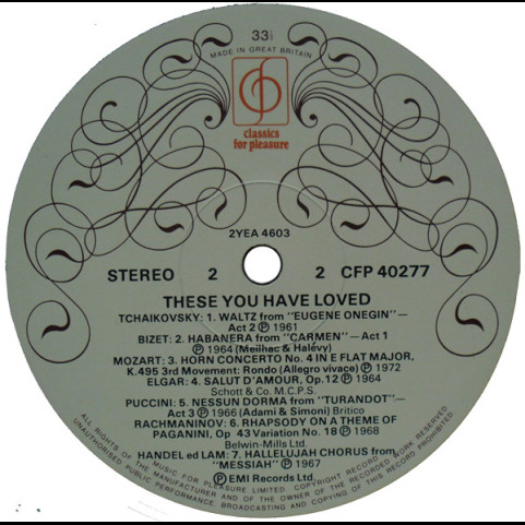 Various - Richard Baker Presents: These You Have Loved [1LP]
