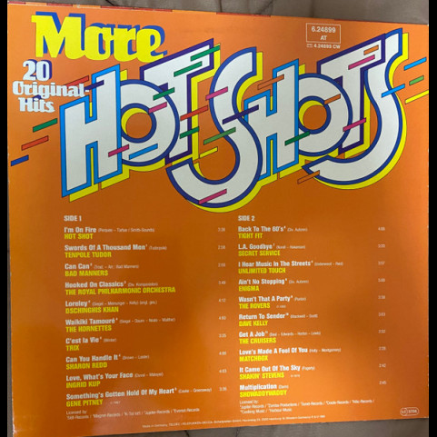 Various - More Hot Shots 20 Original-Hits (1982) [1LP]