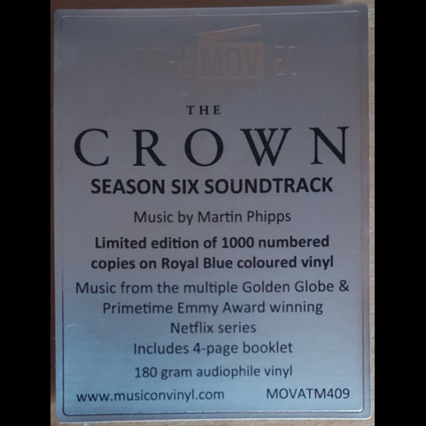 Martin Phipps - The Crown (Season Six Soundtrack) (2024) [1LP] 180g
