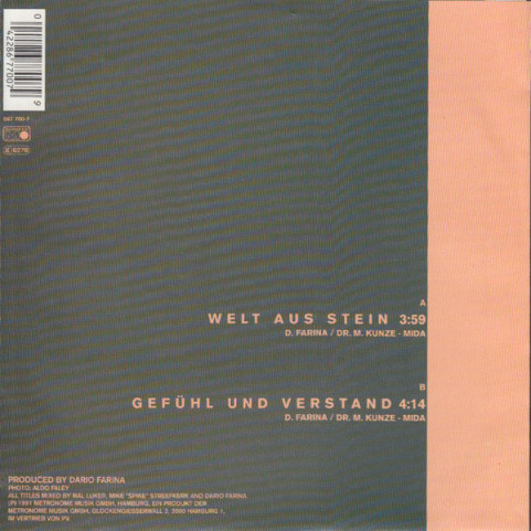 Milva - Welt Aus Stein (1992) [7"]