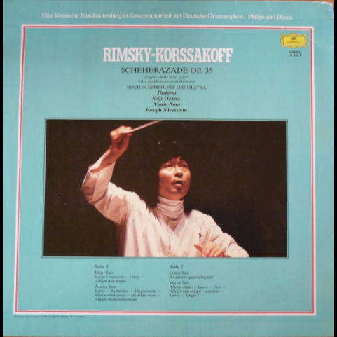 Nikolai Rimsky-Korsakov / Boston Symphony Orchestra / Seiji Ozawa - Scheherazade Op. 35 (1985) [1LP]