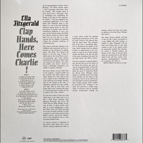Ella Fitzgerald - Clap Hands, Here Comes Charlie! (2024) [1LP] 180g