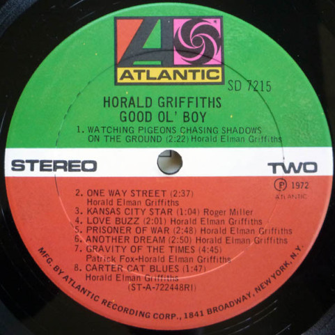 Horald Griffiths - Good Ol' Boy (1972) [1LP]