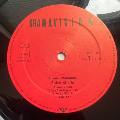Kazumi Watanabe - The Spice Of Life Too (1988) [1LP]