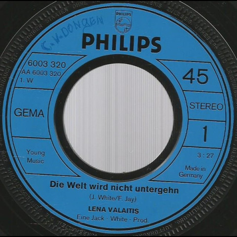 Lena Valaitis - Die Welt Wird Nicht Untergehn (1973) [7"]