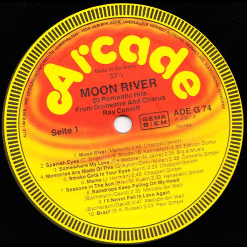 Ray Conniff And His Orchestra & Chorus - Moon River (20 Romantic Hits) [1LP]