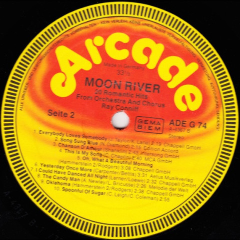Ray Conniff And His Orchestra & Chorus - Moon River (20 Romantic Hits) [1LP]