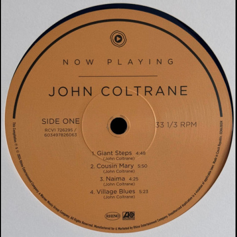 John Coltrane - Now Playing (2024) [1LP]