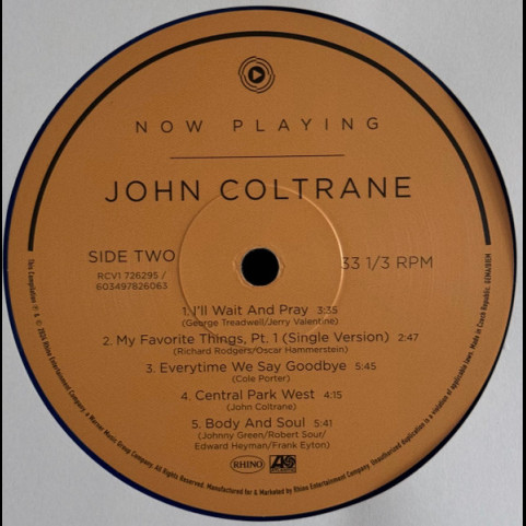 John Coltrane - Now Playing (2024) [1LP]