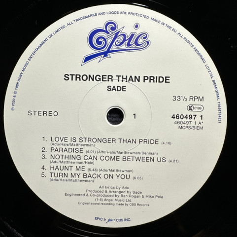 Sade - Stronger Than Pride (2024) [1LP] 180g
