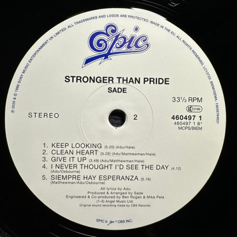Sade - Stronger Than Pride (2024) [1LP] 180g