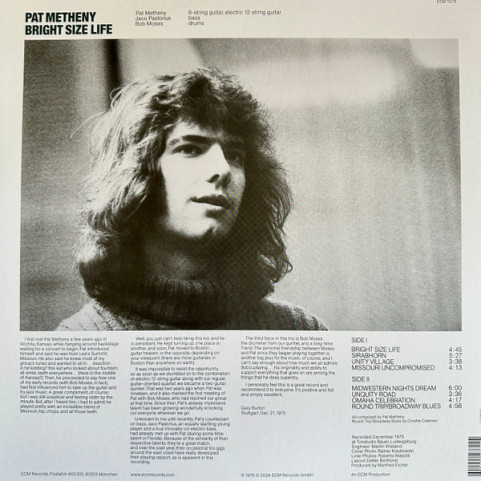 Pat Metheny - Bright Size Life (2024) [1LP]