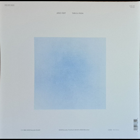 Arvo Pärt - Tabula Rasa (2024) [1LP]